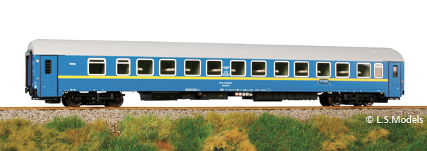 Sleeping car type WLABmee in 2007 livery<br /><a href='images/pictures/Tillig/58022.jpg' target='_blank'>Full size image</a>